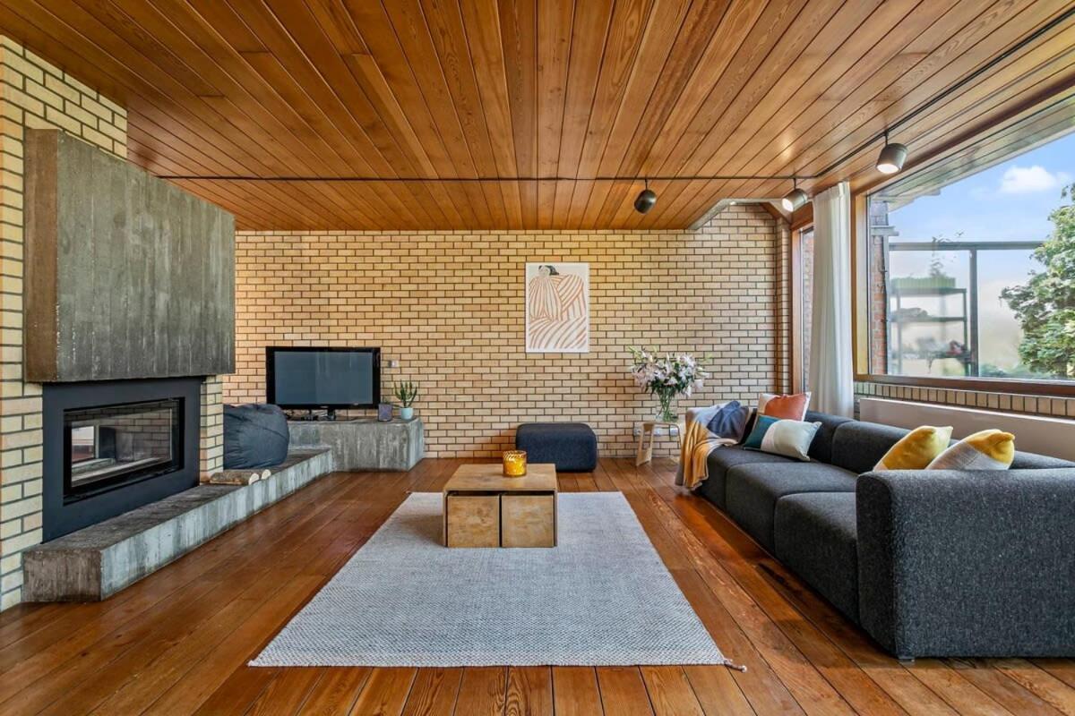 Eighties Modernist Design House With Garden Near The Beach Ostende Exteriér fotografie