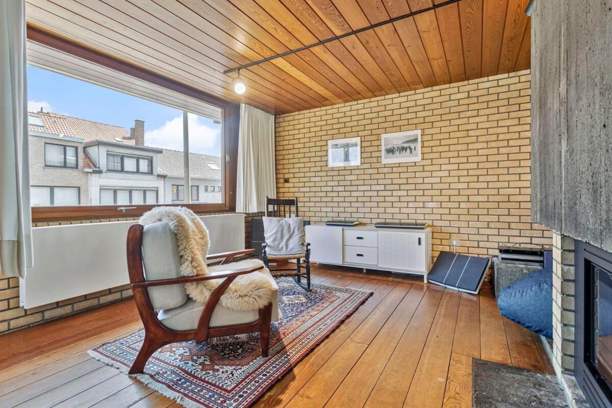 Eighties Modernist Design House With Garden Near The Beach Ostende Exteriér fotografie
